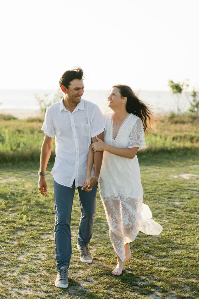 Naples florida engagement photos at Bowditch Point Park