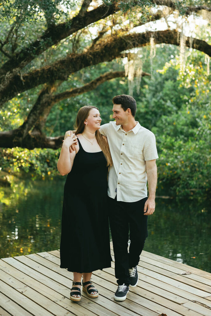 engagement photos naples florida at Koreshan state park