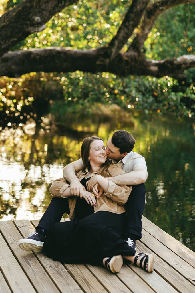 engagement photos naples florida at Koreshan state park