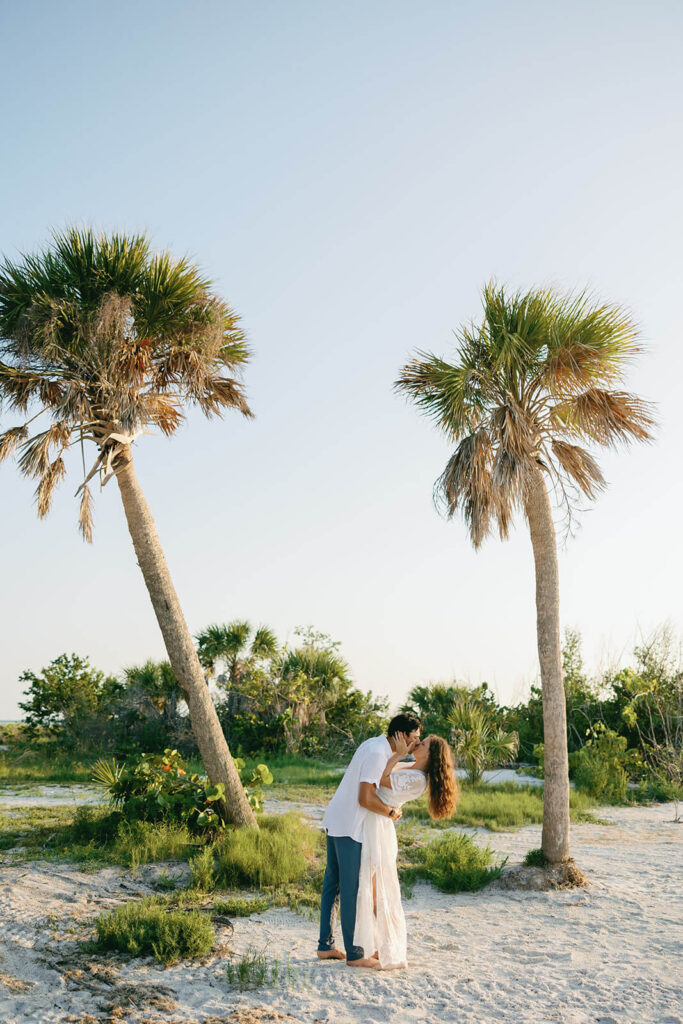 Naples florida engagement photos at Bowditch Point Park