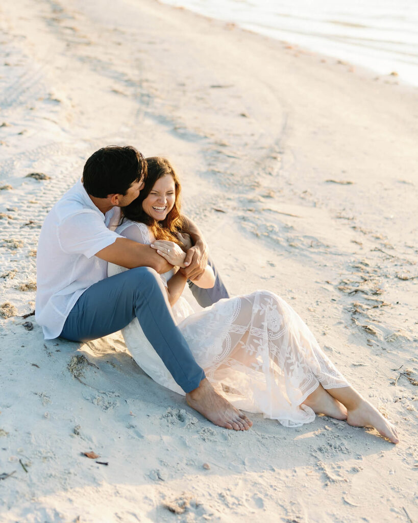 Naples florida engagement photos at Bowditch Point Park