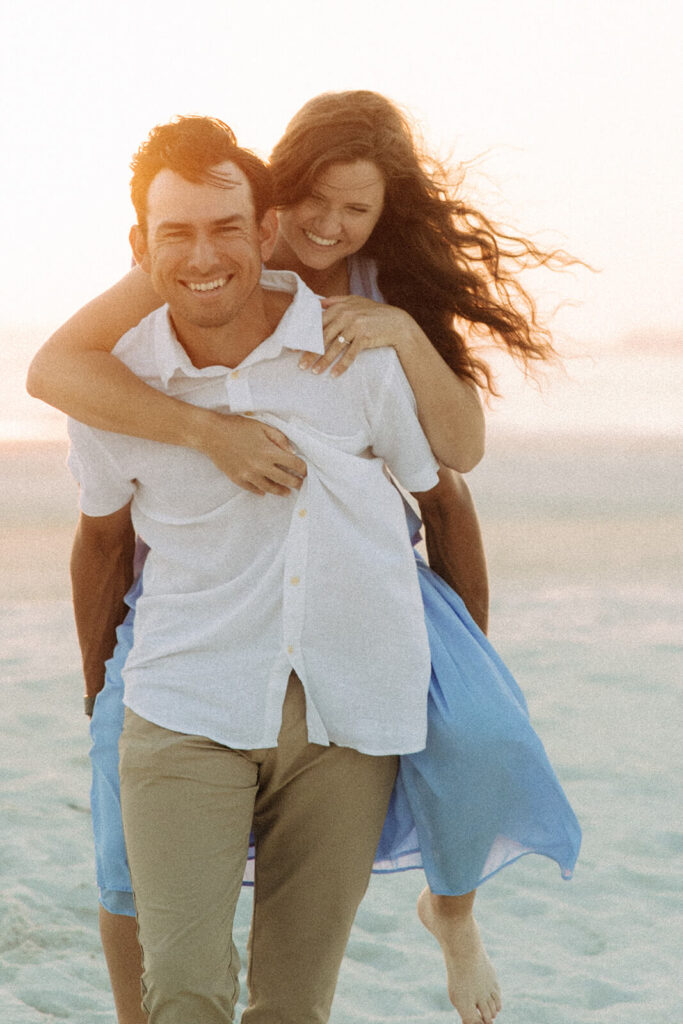 Naples florida engagement photos at Bowditch Point Park