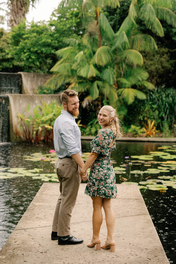 proposal photos at Naples botanical garden