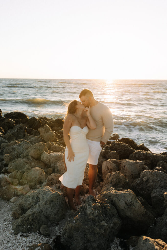 Naples florida engagement photos at Little Hickory Beach