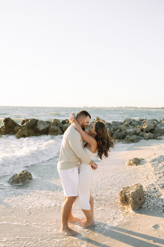 Naples florida engagement photos at Little Hickory Beach