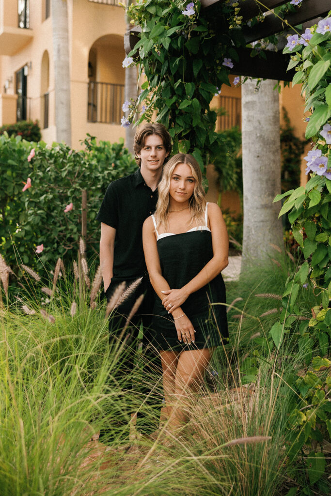 Downtown naples florida engagement session with Iowa couple