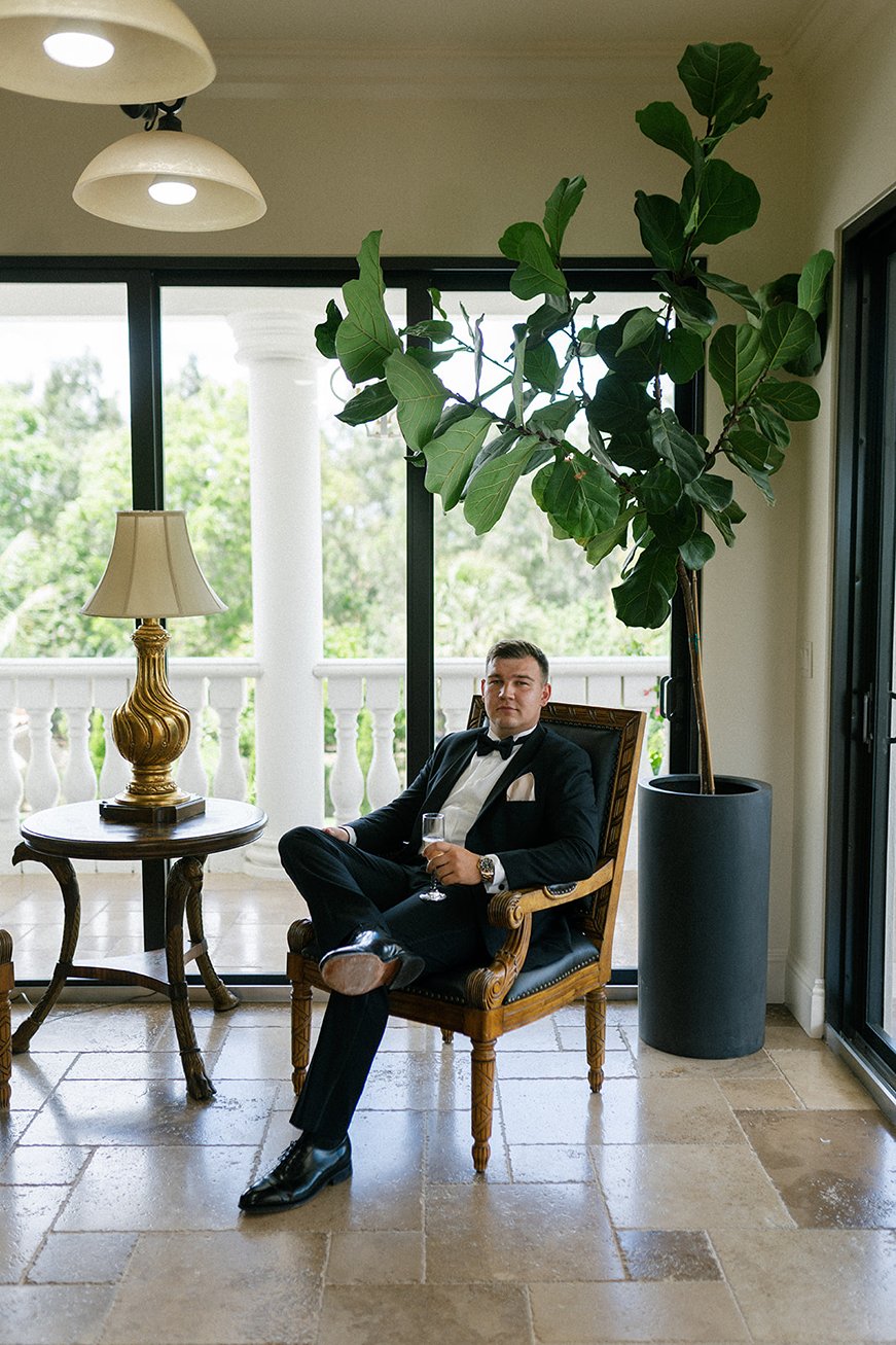 the getting ready room at la casa toscana