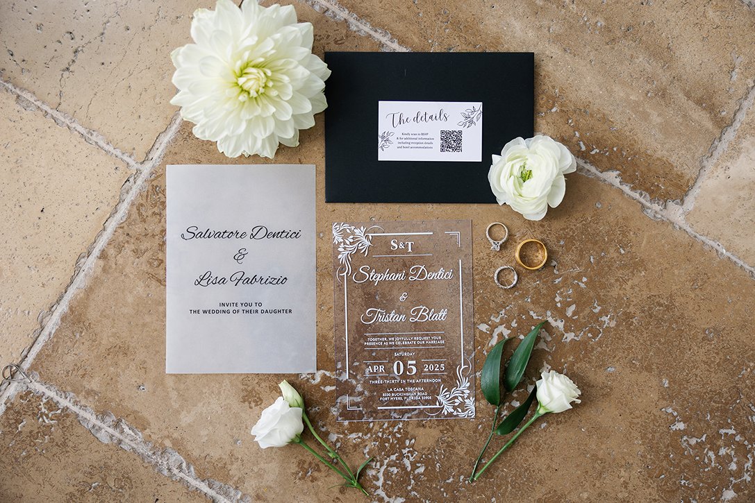 wedding detail photo at the la casa toscana wedding in florida