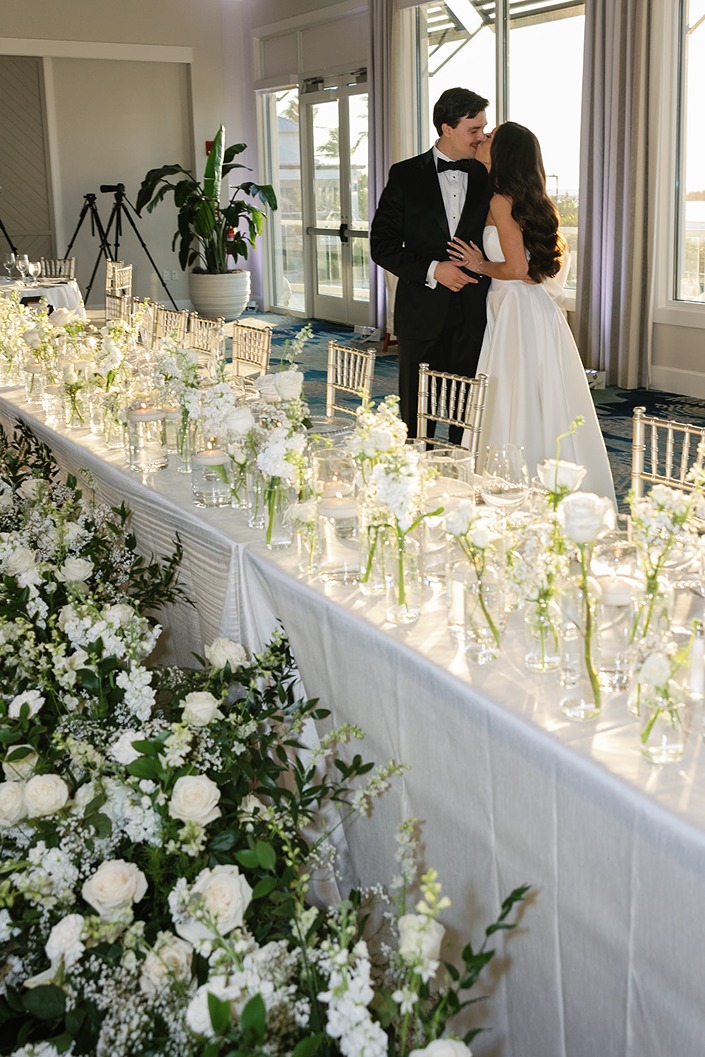 a hideaway beach club wedding reception