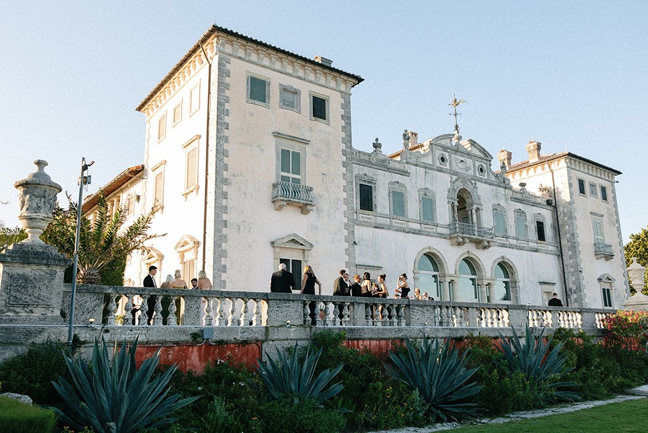 Looking at Vizcaya a wedding venue in south Florida