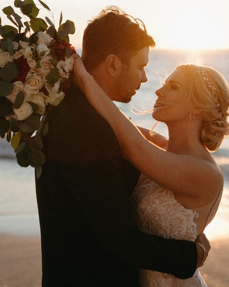 a couple at the la playa beach and golf resort a beach wedding venue in south florida