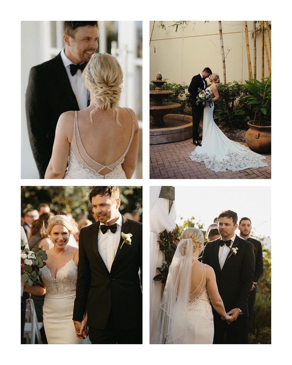 a couple at la playa a naples beach wedding venue