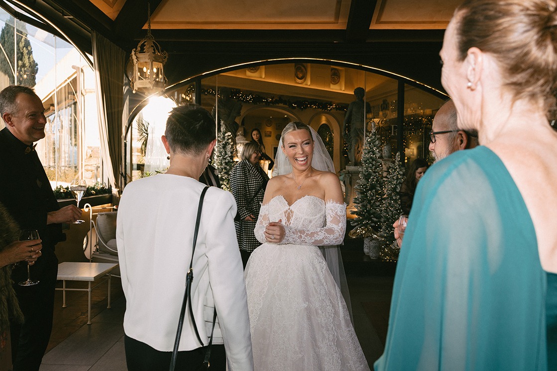 a photo of the bride taken by an italy destination wedding photography