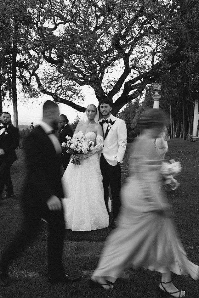 the bride and groom after getting married in italy