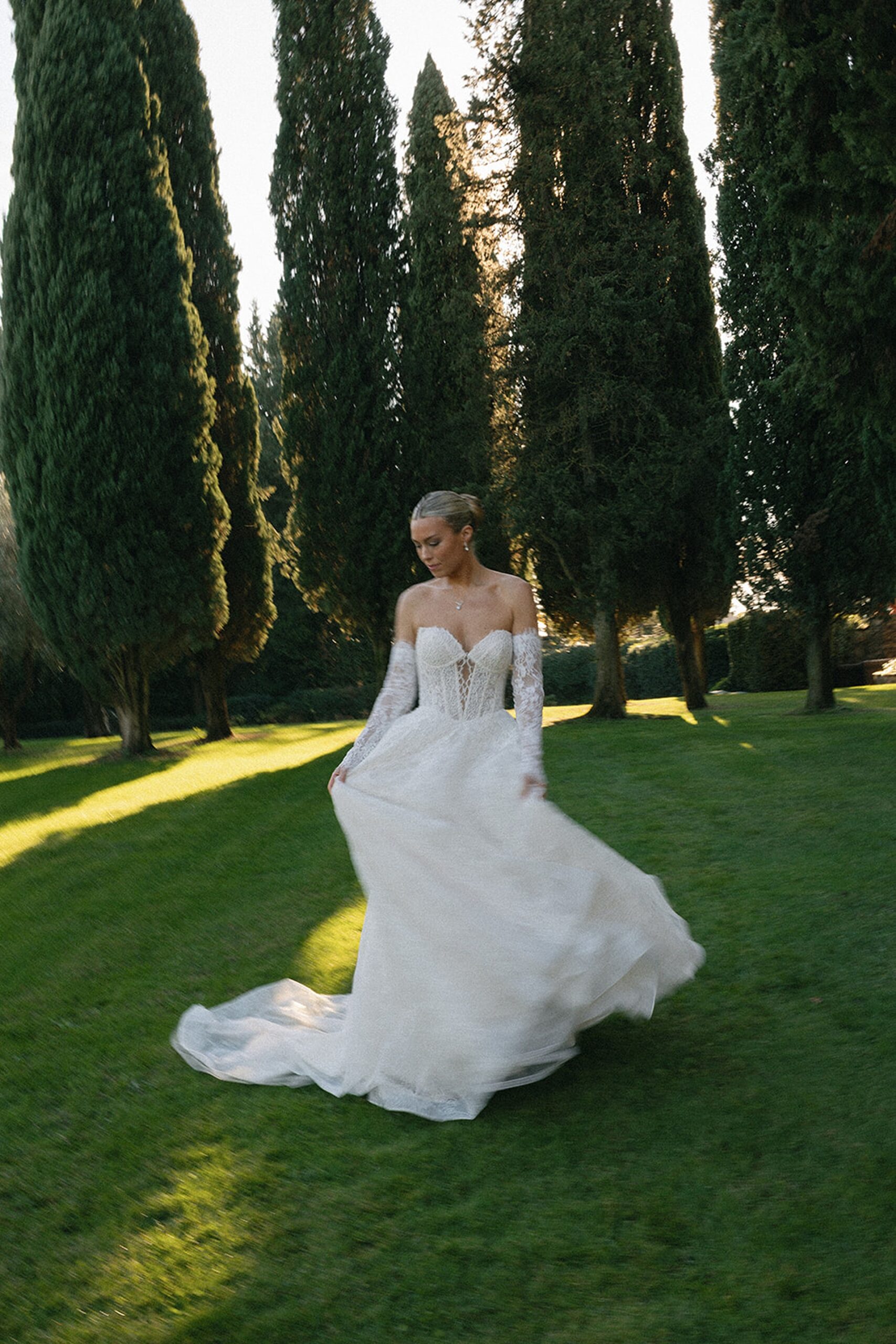 a photo of the bride taken by an italy destination wedding photographer