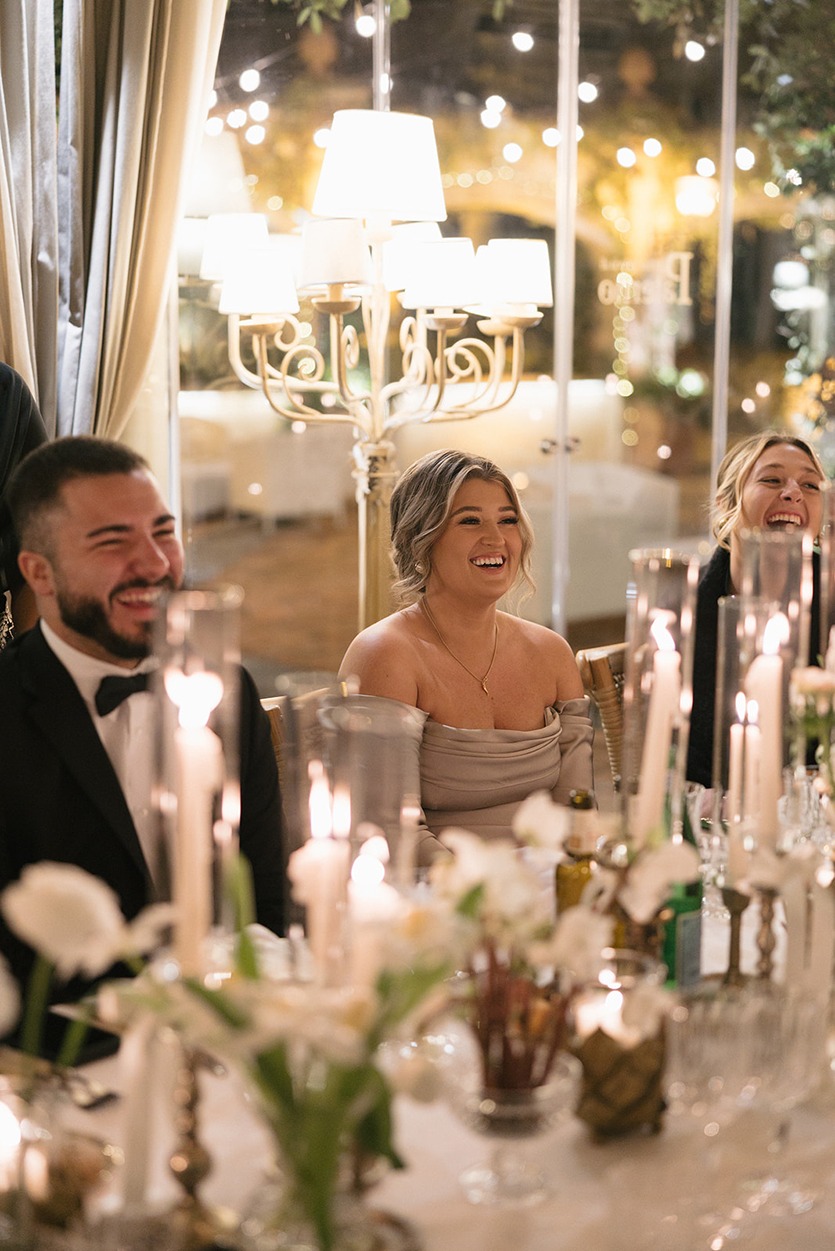 a photo of the guests taken by a destination wedding photographer in Italy