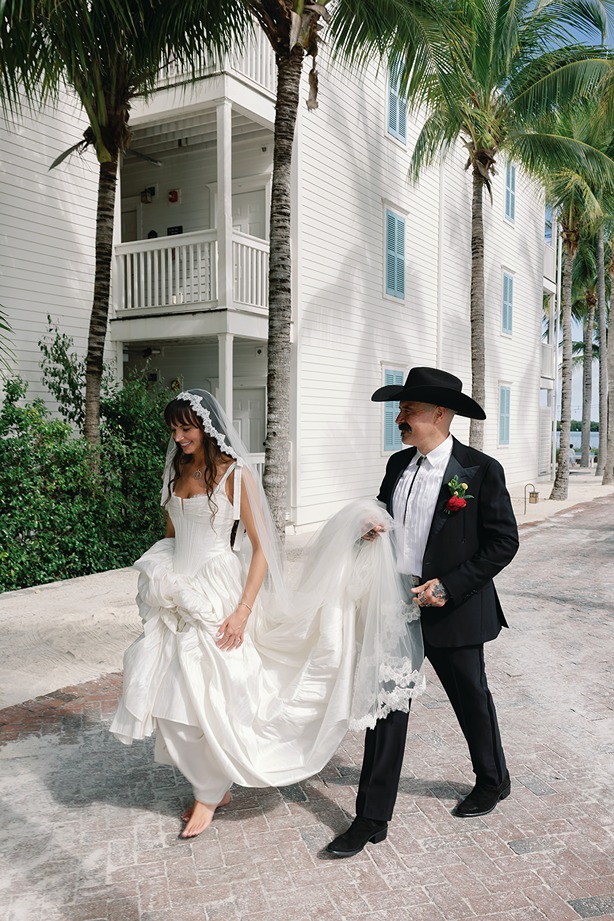 the bride and groom at the isla bella beach resort wedding