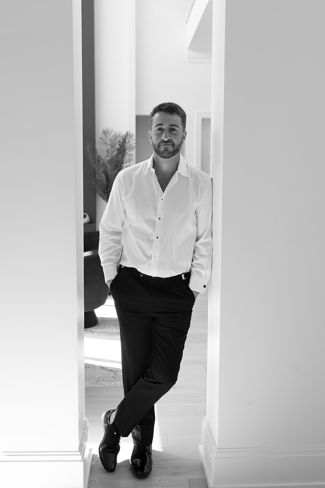 the groom at his naples wedding