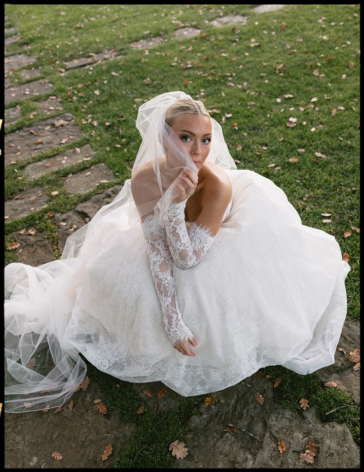 the bride at her antica fattoria di paterno wedding