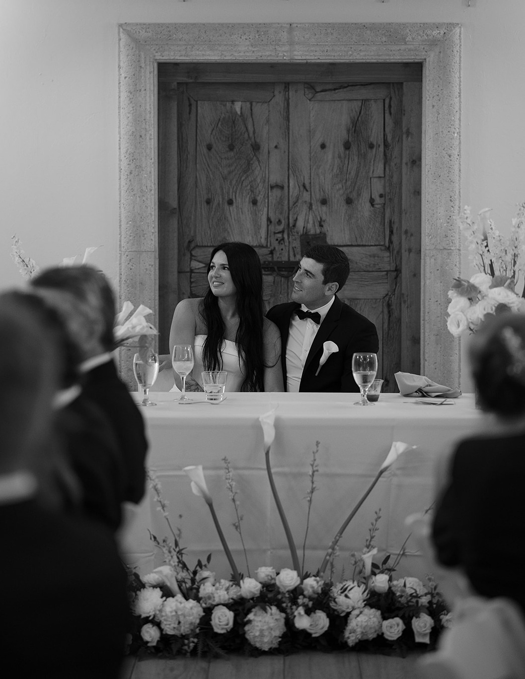 shangri la bonita springs wedding reception photo of the bride and groom