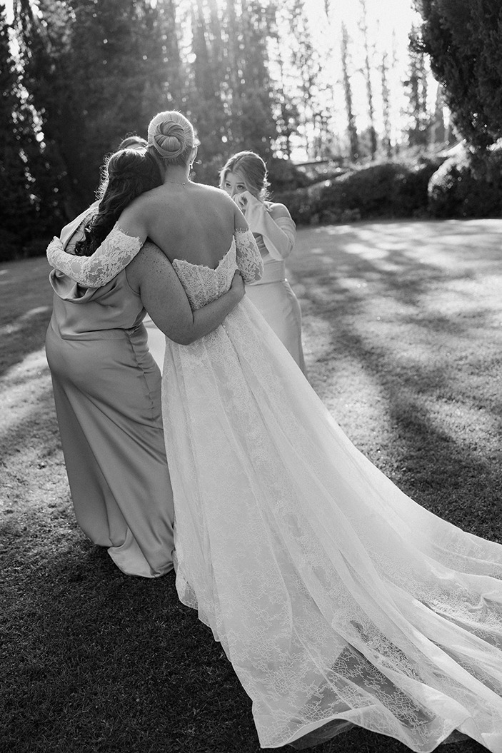 ​english speaking wedding videographer italy couples love captures a tender moment with the girls