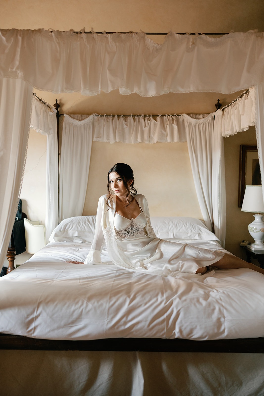 a photo of the bride captured by the best wedding photographer in italy