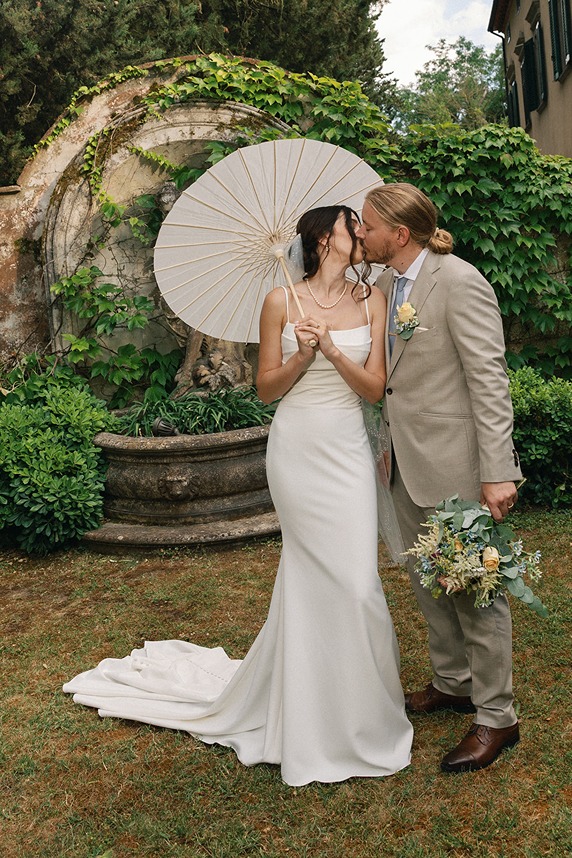 the bride and groom captured by a wedding photographer in italy