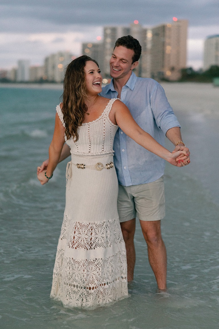 beach photography marco island couples love after a rain storm