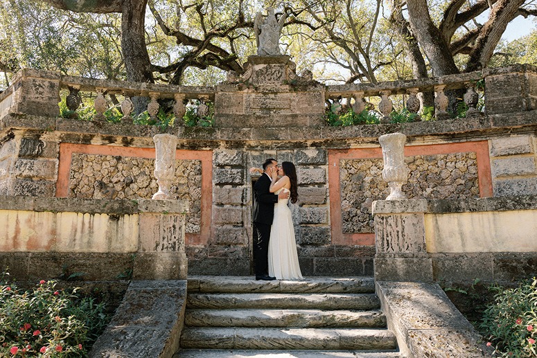 a couple who learned how to get married in miami