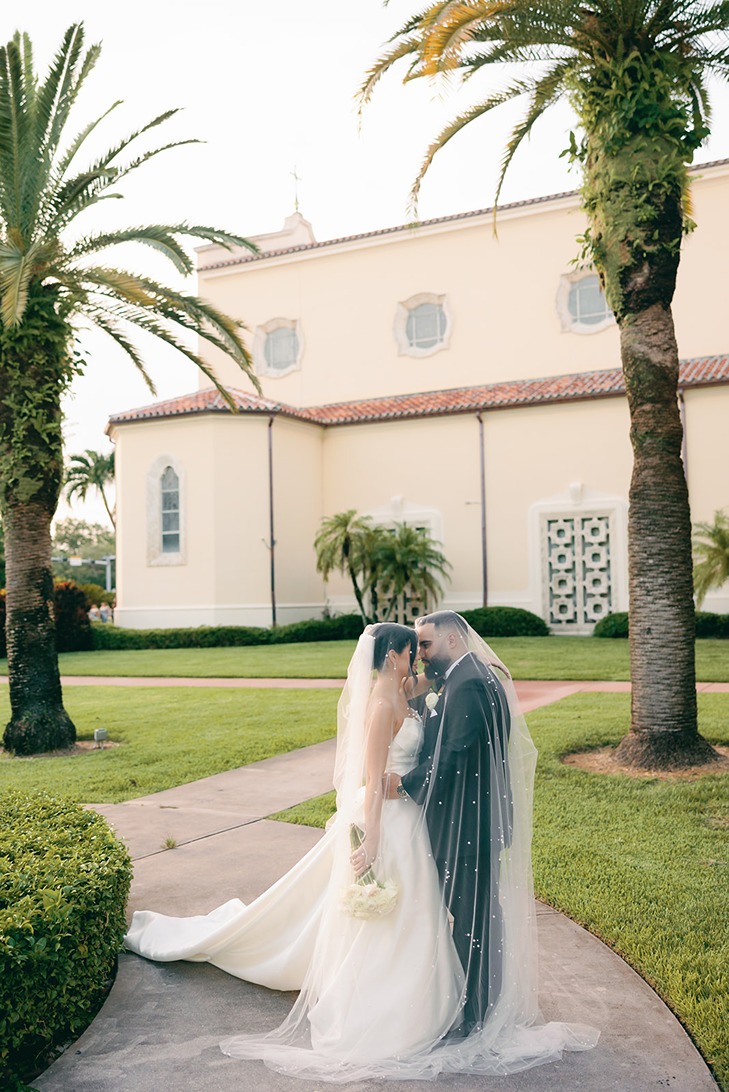 photos at one of the best wedding venues in miami florida