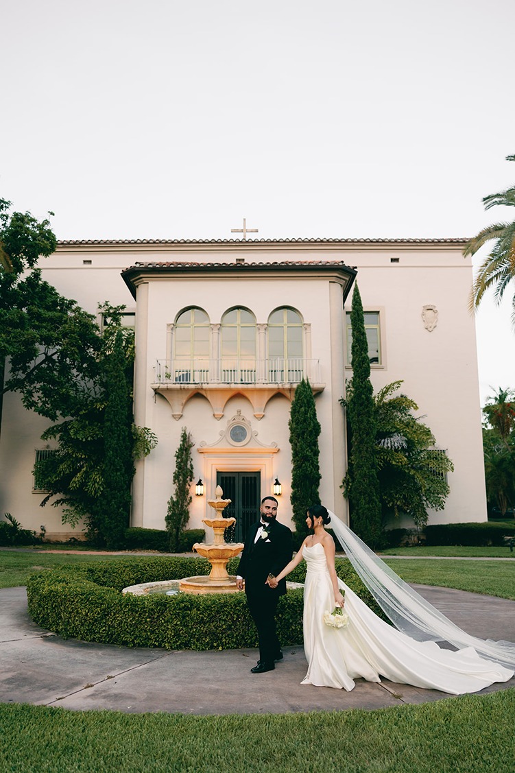 photos at one of the best wedding venues in miami florida