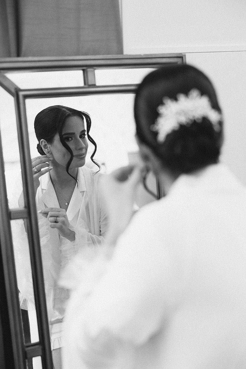 a bride in her miami wedding photos