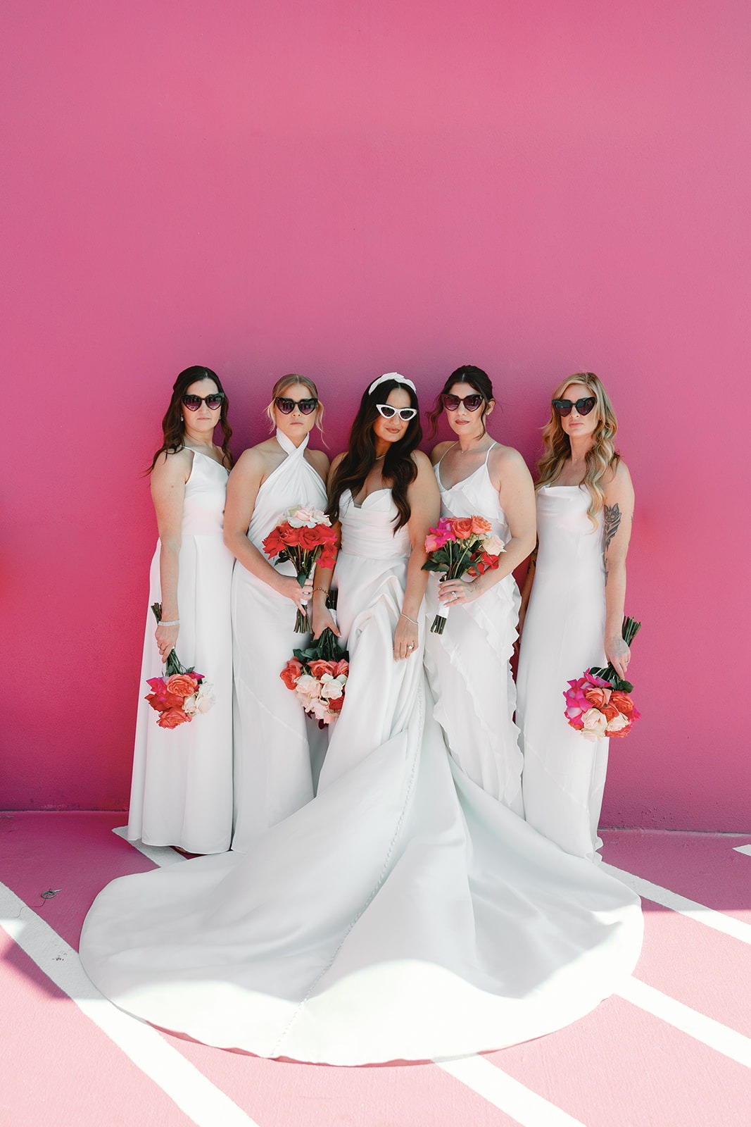 penthouse at riverside wharf photos of the bride and her bridesmaids