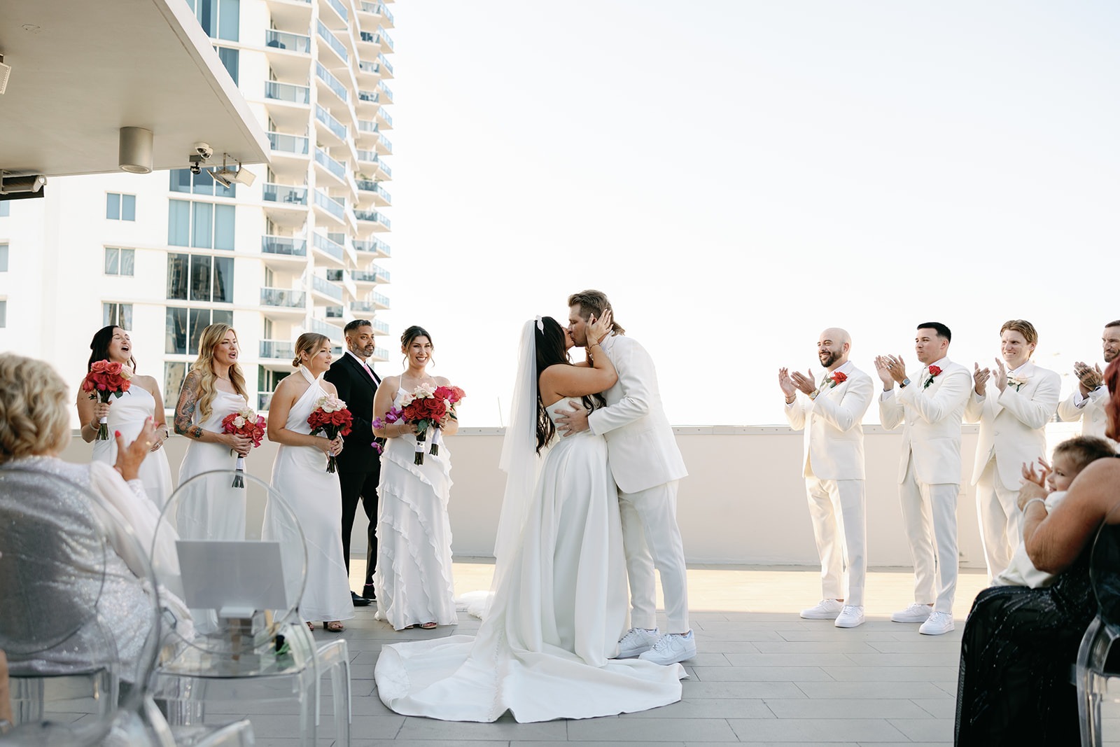 penthouse at riverside wharf wedding photos of the ceremony