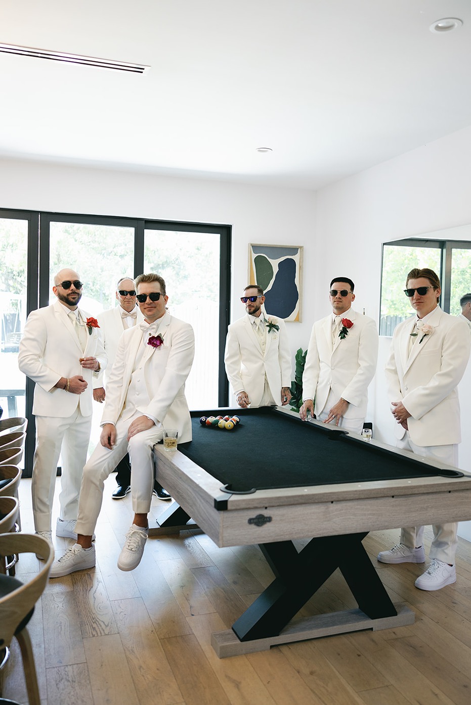 penthouse at riverside wharf photos of the groomsmen