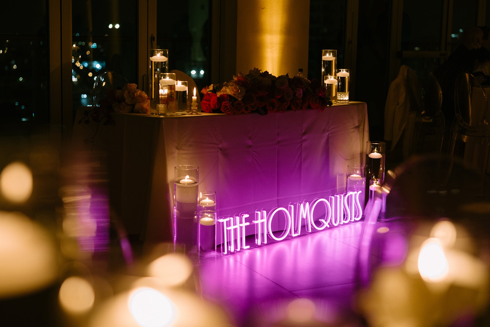penthouse at riverside wharf wedding reception photo