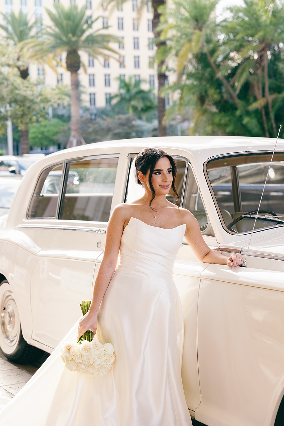 church of the little flower miami florida wedding photo of the bride
