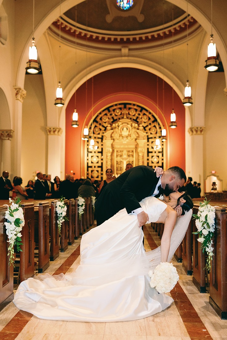 church of the little flower wedding ceremony