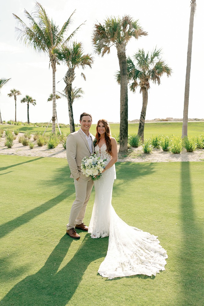 south seas island resort wedding photos of the bride and groom