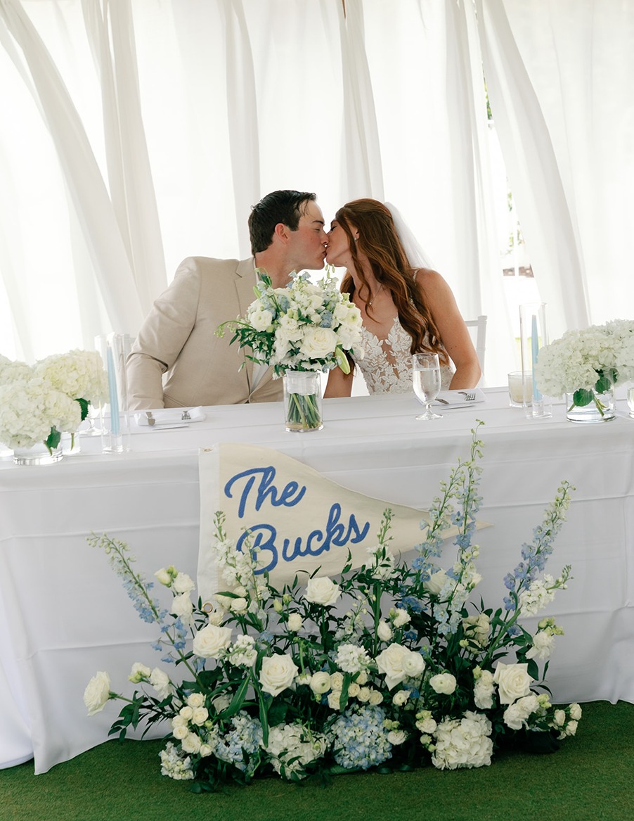 south seas island resort wedding photos of the bride and groom kissing