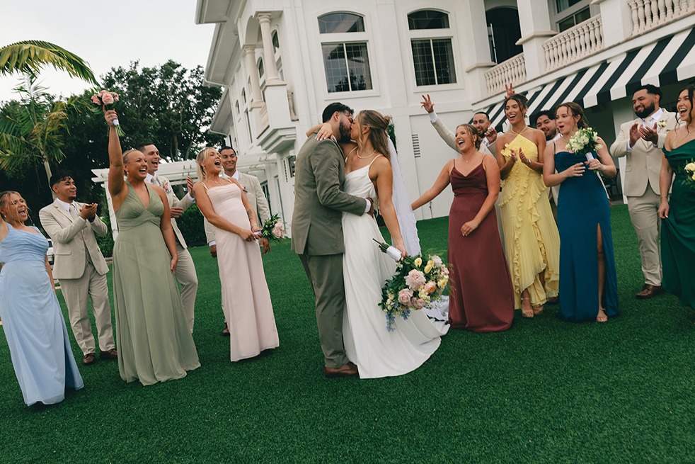 the club at the strand naples fl wedding portrait
