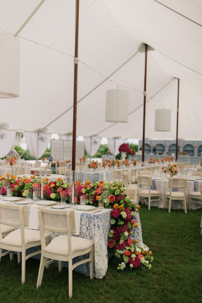 the details to a reception for a rosemary beach wedding